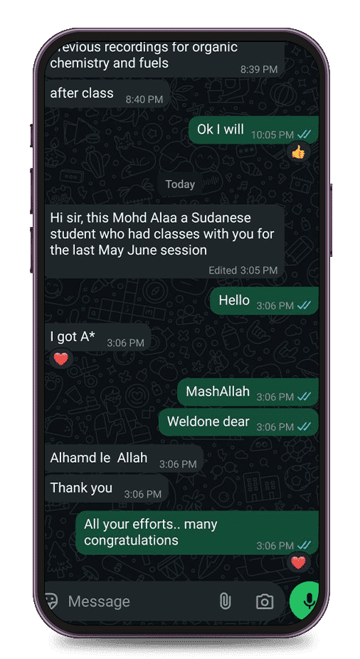 hong kong 1:1 tutoring 350 testmonial, Exam result