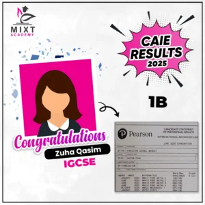 1:1 tutoring 83 Zuha Qasim result