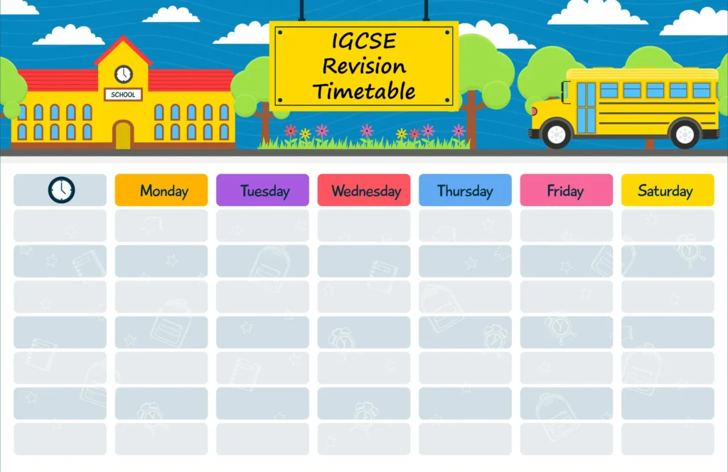 Build a Realistic IGCSE Revision Timetable