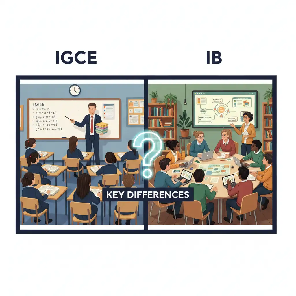 key differences between igcse ib