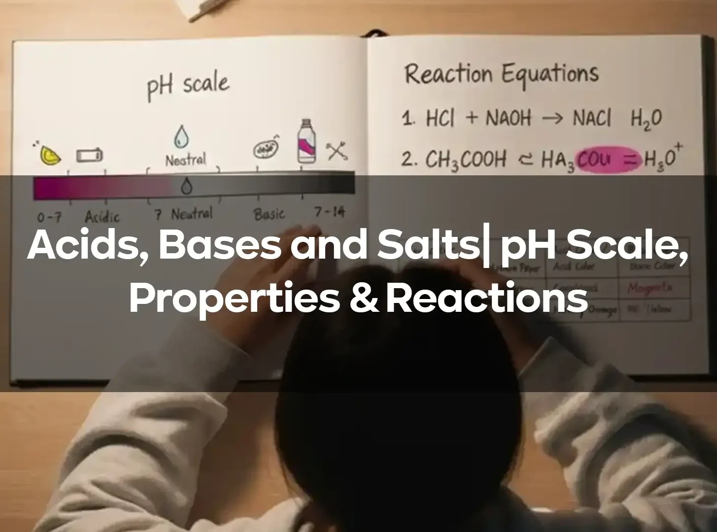 Acids, Bases and Salts | pH Scale, Properties & Reactions