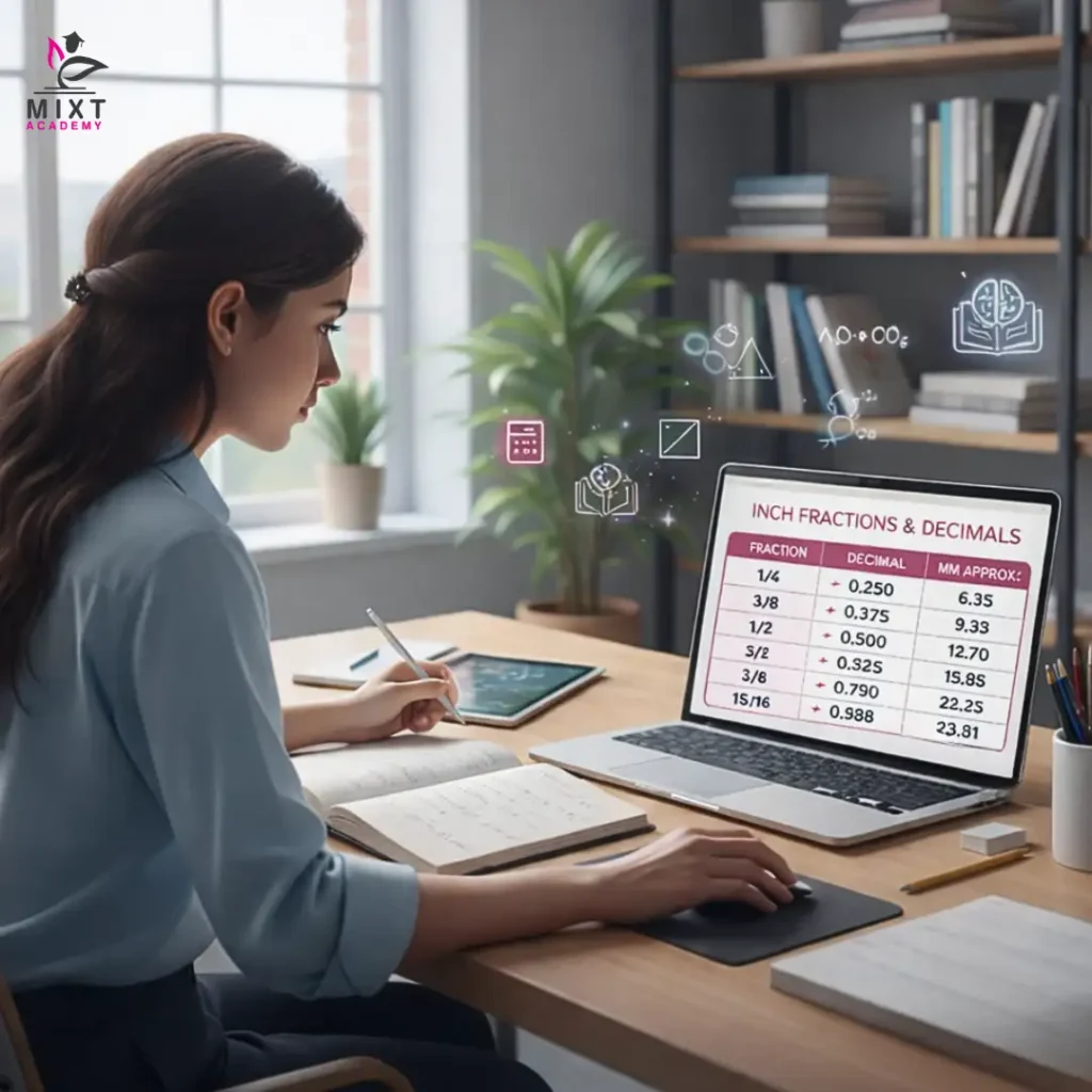 Decimal to fraction chart