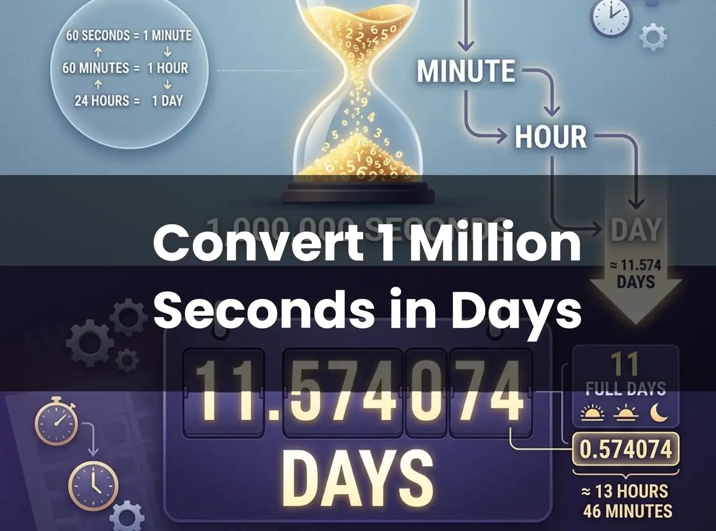 Convert 1 Million Seconds in Days | Quick Calculation