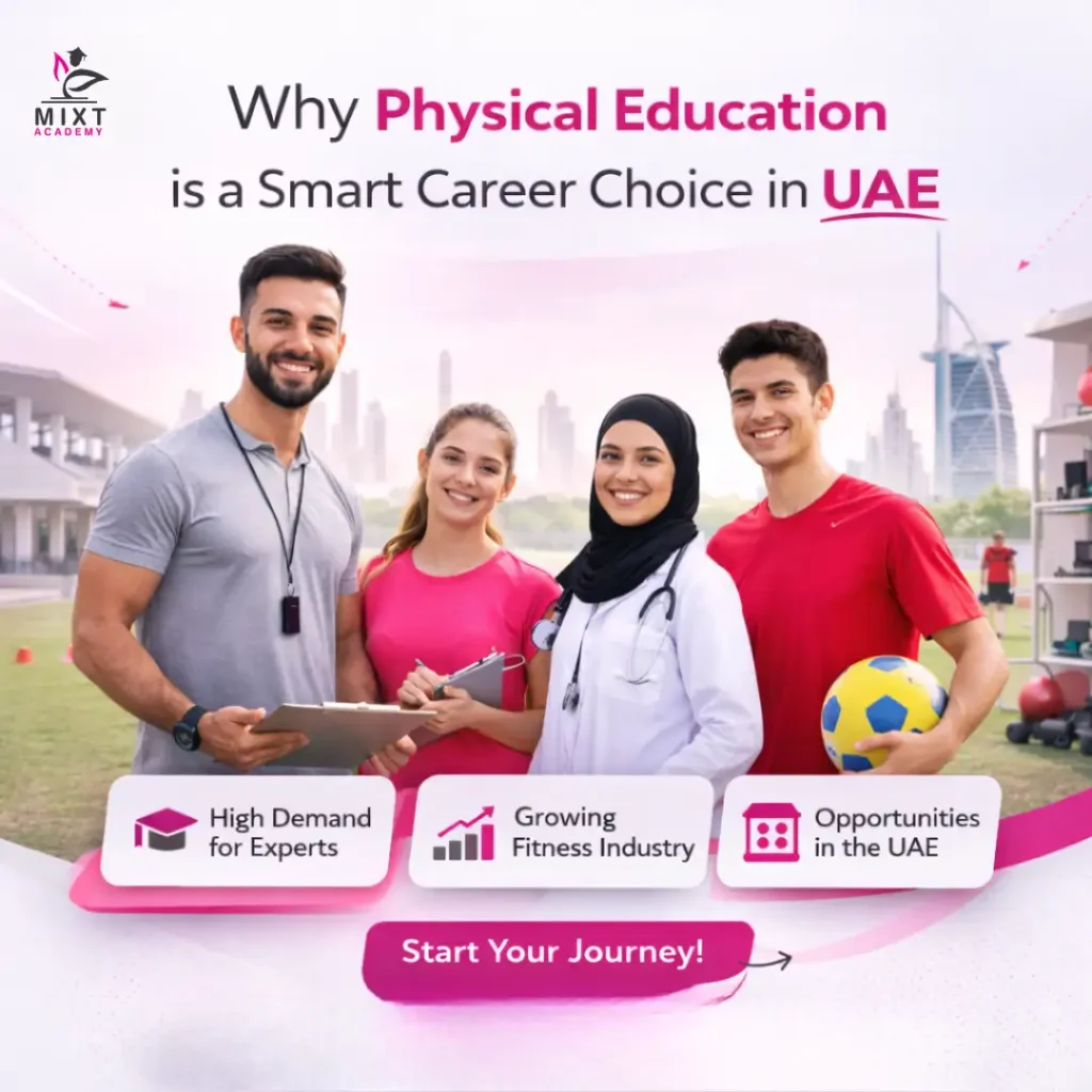 An image showing physical education teachers and students