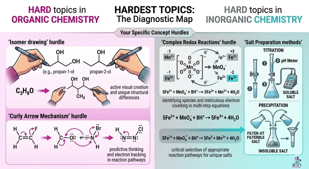 organic vs inorganic chemistry: which is easier for igcse students? 3 Hardest Topics in Each Branch Organic Chemistry Topics