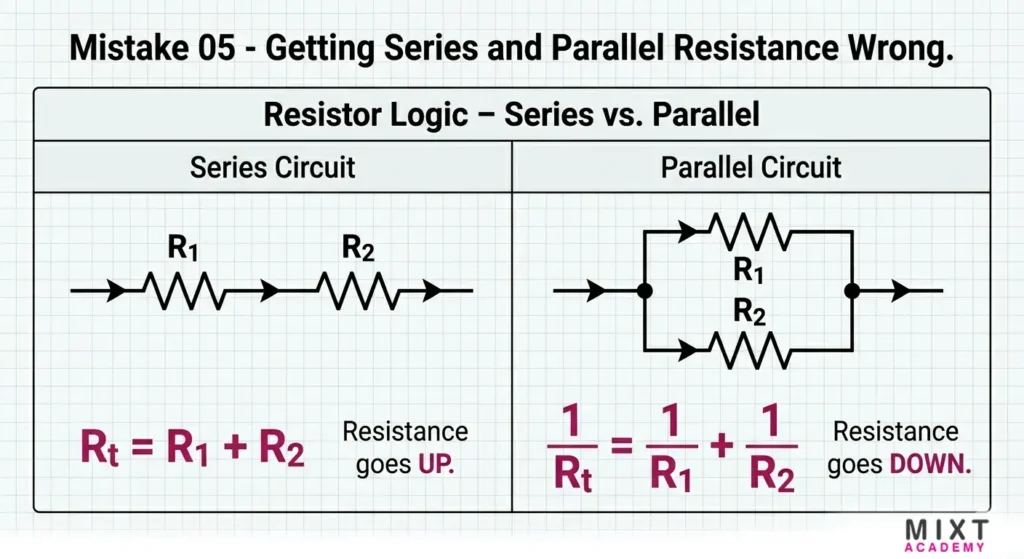 Getting Series and Parallel Resistance Wrong