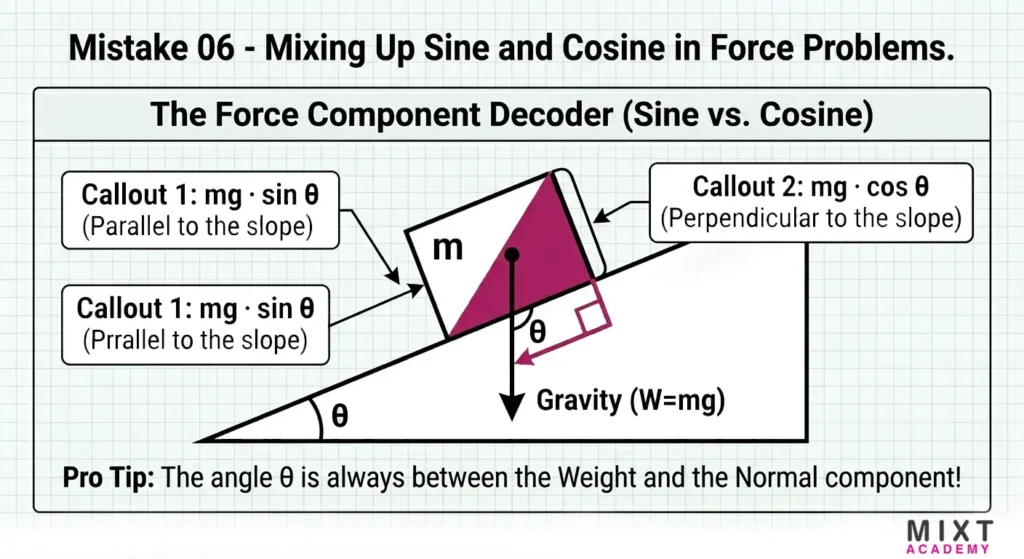 Mixing Up Sine and Cosine in Force Problems