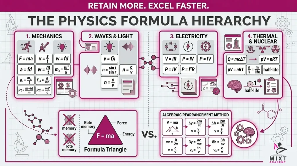 Physics Formulas Physics at the IGCSE and GCSE levels