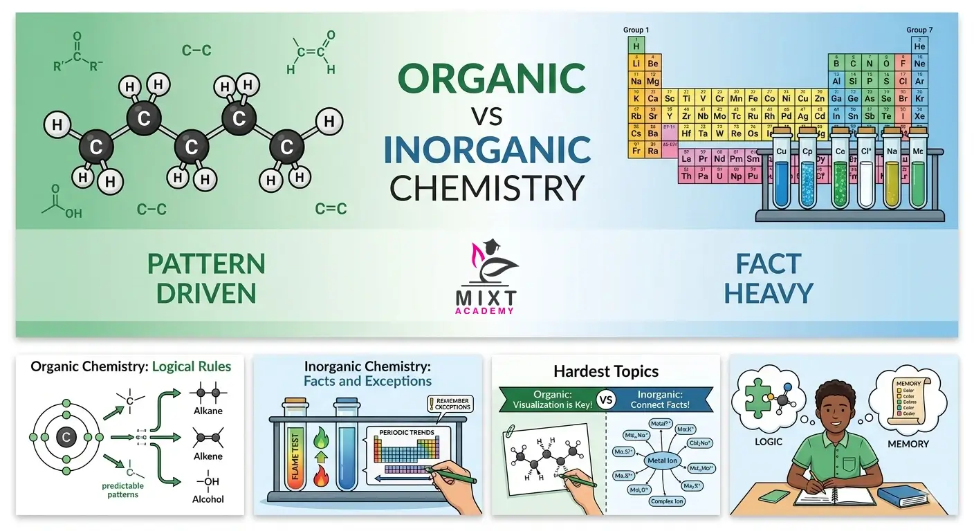 Organic vs Inorganic Chemistry: Easier for IGCSE Students