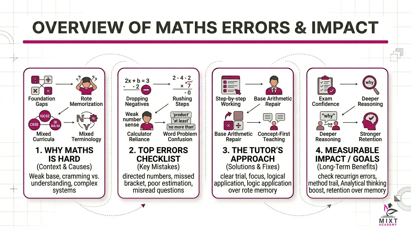 common maths mistakes Dubai students make and fixes