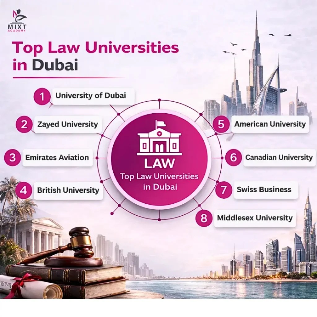 Top Dubai Law universities
