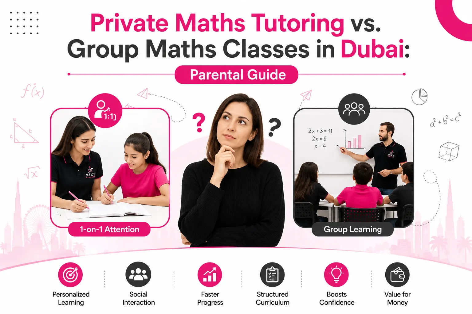 Maths Tutoring vs. Group Maths Classes in Dubai: Parental Guide